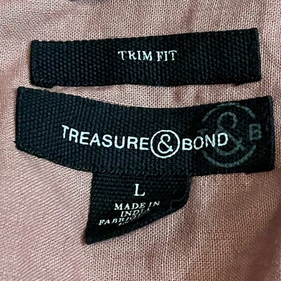 Treasure & Bond Button Down Shirt Sz Large - Picture 4 of 4